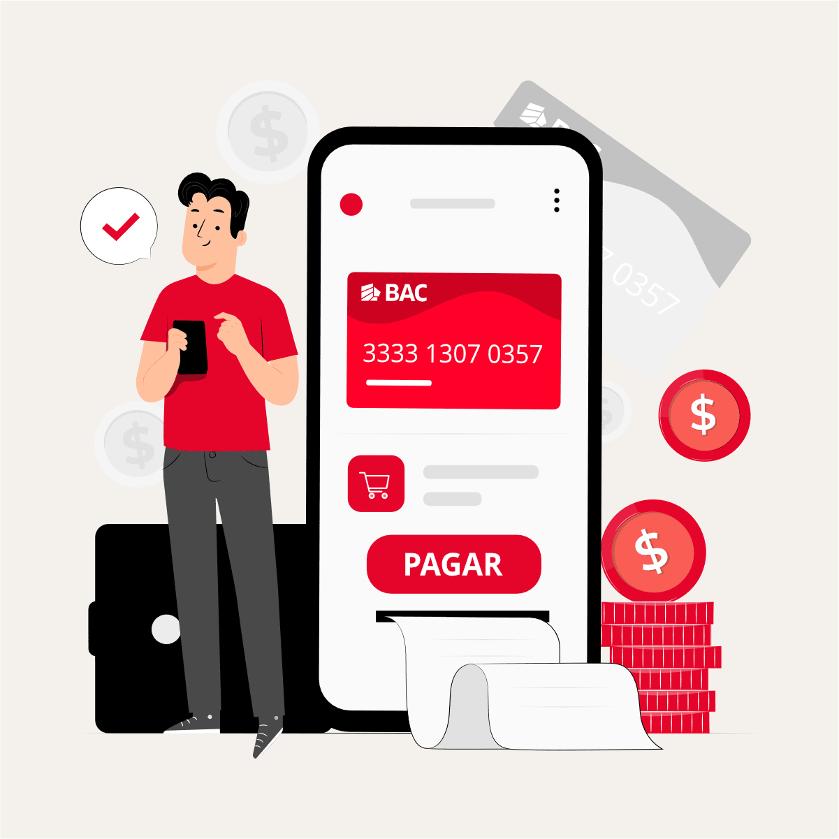 Pagos sin costos adicionales con BAC